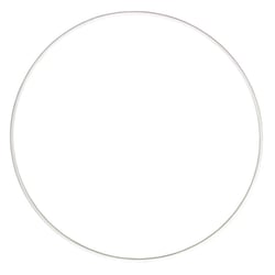 Anneaux en métal, revêtus, blancs,22cm