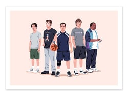 Affiche 30 x 40 cm - Dream team The office - Elad Shagrir