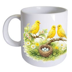 Mug en céramique canaris 35 cl