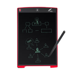 Tablette Graphique Écriture Dessin Bloc Note Numérique LCD 12 Pouces Rouge YONIS