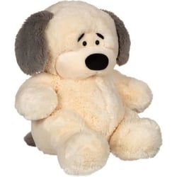 Peluche - Peluche > Chien Beige, Oreilles Grises – 40 cm