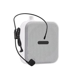 Microphone Bluetooth Sans Fil Amplificateur Audio Puissant 2000m² Blanc Blanc YONIS