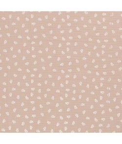 Tissu coton double gaze imprimé brindilles de 130 CM de largeur brindille beige vendu par 50 cm