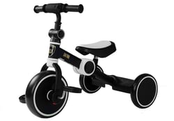 Vélo Équilibre Trois Roues Noir Et Blanc Pour Enfants Sans Pédales