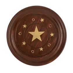 Porte bâton d'encens rond en bois
