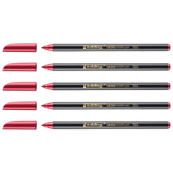 Lot de 5 feutres de coloriage métallisé pointe ronde 1-3 mm - EDDING - Rouge Métallisé