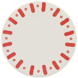 6 Petites Assiettes Mix&Match   Rouge et Blanc