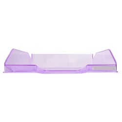 Corbeille à courrier Combo Midi transparent - Violet brillant - x 6 - Exacompta