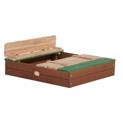 AXI ELLA Bac a sable en bois avec bancs - Axi House - Marron