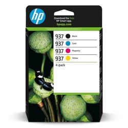 Cartouche d'encre HP 937 Pack de 4 noir, cyan, magenta, jaune
