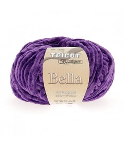 Promo : Pelote Velours Chenille BELLA. Un rapport qualité/prix inégalable ! Violet (10)