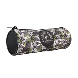 Trousse ronde Jurassic World – Vert/Noir – DINOSAURE – 1 compartiment