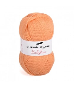 Laine à tricoter BABYLUX de Cheval Blanc 174 MANDARINE