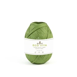 DMC - Raphia Eco Vita Raffia 50g Tricot Crochet Tissage Macramé Col. 08 vert