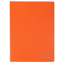 Protège-documents en polypropylène 5/10e OPAK pochettes Cristal 60 vues - A4 - Orange - x 12 - Exacompta