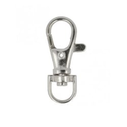 Lot 2 mousquetons sangle 1cm couleur argent