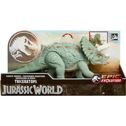 Coffret dinosaure : triceratops - articule - dino epic evolution - jurassic world - mattel htk79