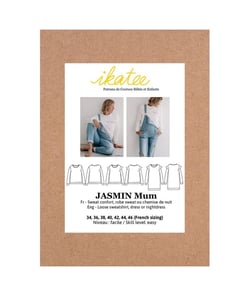 Pochette patron de couture Femme Sweat ou Robe JASMIN Mum 34 à 46 taille n°FR 34-46