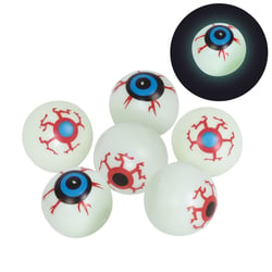 Faux yeux - phosphorescent - lot de 6