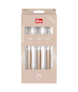 Set de 3 Crochets pour laine - N°3-4-5 - Prym Ergonomics : Le trio parfait pour crocheter confortablement et avec précision Taupe Marron