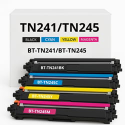 Cartouches de Toners Compatibles BROTHER TN241-TN245 Imprimantes DCP 9015CDW à 9022CDW/HL 3140CW à 3172CDW/MFC 9140CDN à 9342CDW