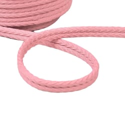 Double cordon chevrons 10mm vieux rose au mètre