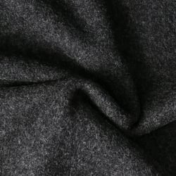 Tissu Laine Bouillie  uni Hanna sur fond Gris anthracite