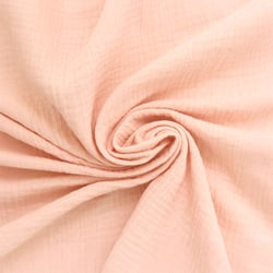 Coupon de tissu en double gaze de coton - Laize : 130 cm