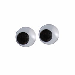 Yeux mobiles décoratifs Vaessen Creative - Blanc et noir - 8 mm - 1000 pièces