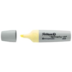 Surligneur pointe biseautée 1, 2 et 5 mm - PELIKAN - Jaune pastel - 490 eco