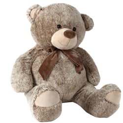 Peluche ours marron 60cm assis - Peluche - MGM