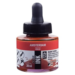 Flacon encre acrylique Acrylic Ink Amsterdam 30ml terre de sienne brûlée