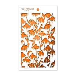 Pochoir plastique souple réutilisable 24 x 14.5 cm Ciao Bella DAISIES 05