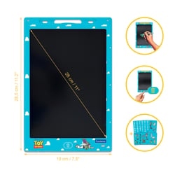 Tablette à Dessins e-ink multicolore 28cm avec pochoirs Toy Story - LEXIBOOK