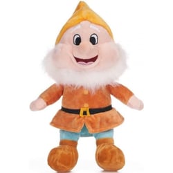 Peluche nain joyeux 38 cm - colletion blanche et les 7 nains - peluche licence disney