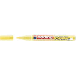 Lot de 10 marqueurs peinture brillante - EDDING - Pointe ogive 1-2 mm - Jaune pastel