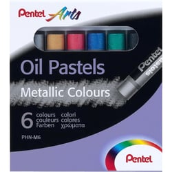 Boite de 6 Pastels à l'huile - Métallisé - Pentel Arts