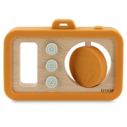 Appareil photo en silicone et bois – Mr. Fox - TRIXIE BABY - Orange