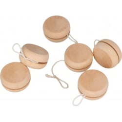 6 yoyos en bois 4,7 cm - Artemio