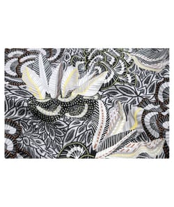 Tissu coton plume de 160 cm de largeur taroudant gris vendu par 50 cm