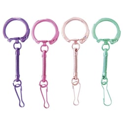 Créacord - Porte-clés et mousqueton 10 couleurs