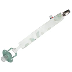 Attache tétine  en coton, Eucalyptus