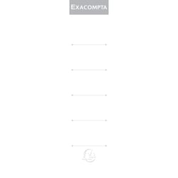Etiquettes autocollante pour dos de classeur à levier. 50mm de largeur - Blanc - Exacompta
