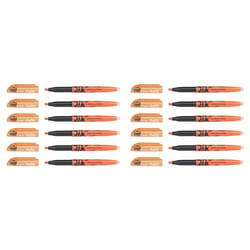 Lot de 12 surligneurs effaçables pointe biseautée 3,8 mm - PILOT - FRIXION Light - Orange