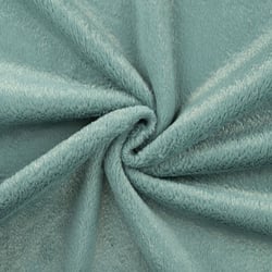 Tissu Fausse fourrure long poils lurex Vert menthe