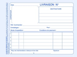 Manifold autocopiant  LIVRAISONS 105 x 140 A6 Horizontal 50 Dupli