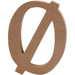 Lettre, Ø, H : 13 cm, ép. 2 cm, 1 pièce