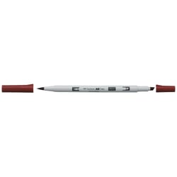 Lot de 6 marqueurs à alcool double pointe - TOMBOW - ABT PRO 837 rouge vin