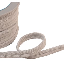 Bobine 20m double cordon fils 10mm gris/bleu
