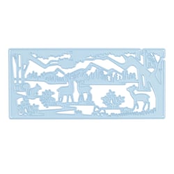 Matrice de découpe Nellie's Choice - Renne et Écureuil - 14 x 6,4 cm